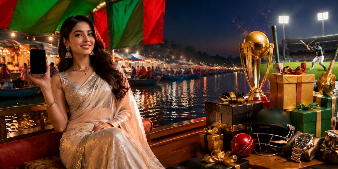 বরিশালে ক্রিকেট বেটিং অডস দেখছেন একজন বাংলাদেশি নারী