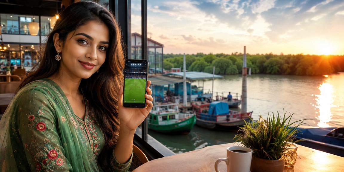 খুলনায় একজন ফুটবল বেটার babu 880 হাই রোলার স্পোর্টস বেটিং করছেন